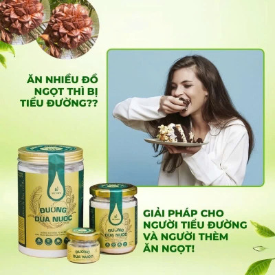 Đường Dừa Nước Vietnipa 150g -  Người Tiểu Đường, Ăn Kiêng, Hàm Lượng Vitamin Và Muối Khoáng Cao