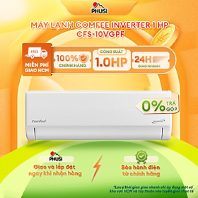 Máy lạnh Comfee Inverter 1 HP CFS-10VGPF/ 1.5 HP CFS-13VGPF/ 2 HP CFS-18VGPF - Mẫu mới 2025 - Hàng Chính Hãng, Mới 100% 