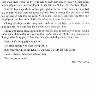 Định Hướng Phát Triển Năng Lực Toán 9 - Tập 2 (Bám Sát SGK Kết Nối Tri Thức Với Cuộc Sống) - HA