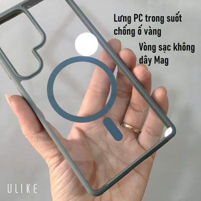 Ốp lưng SS S25 Ultra - S24 Ultra LIKGUS lưng trong hỗ trợ sạc không dây, chống sốc, chống bẫn AKZ (hàng chính hãng)
