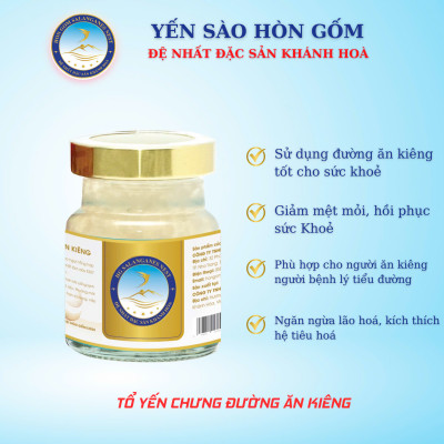 [Hộp 1 Hũ] Tổ Yến Sào Chưng Đường Ăn Kiêng - Yến Sào Hòn Gốm Chính Hiệu Khánh Hoà - HGK NEST
