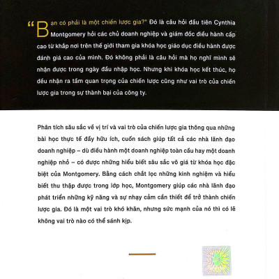 The Strategist - Chiến Lược Gia - Để Tư Duy Chiến Lược Không Chỉ Nằm Trên Trang Giấy