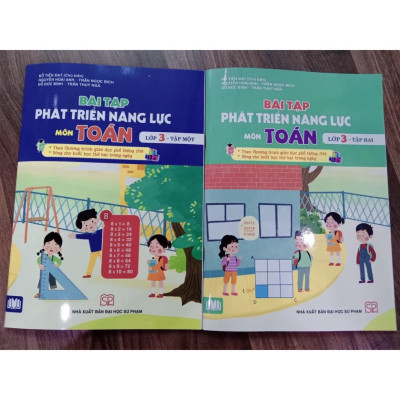 Sách - Combo Bài tập phát triển năng lực môn Toán Lớp 3 - Tập 1 + 2 - theo Chương trình GDPT 2018  ( Cánh Diều )