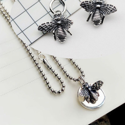 Combo 2 cái charm bạc hình con ong treo - Ngọc Quý Gemstones
