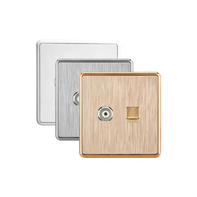 CÔNG TẮC CÁP TIVI VÀ ĐIỆN THOẠI  87566 AKKO STAR   - HÀNG CHÍNH HÃNG