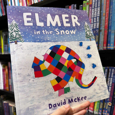 Sách - Elmer in the Snow by David McKee - Sách ngoại văn, sách thiếu nhi tiếng Anh, bìa mềm, nhập khẩu UK