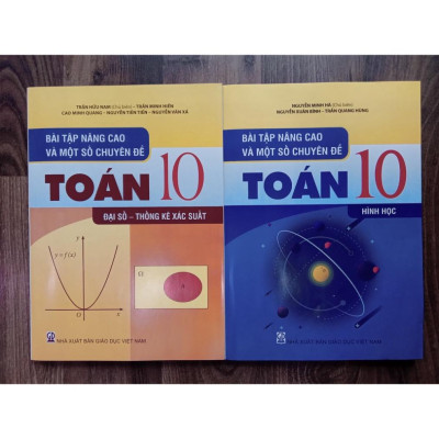 Sách - Combo Bài tập nâng cao và một số chuyên đề toán 10 ( Hình Học + Đại số - thông kê xắc suất )