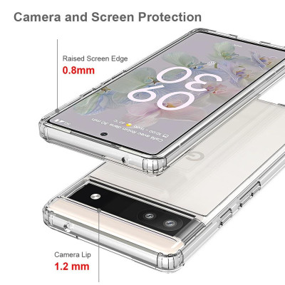Ốp Lưng Cho Google Pixel 8 Pro / Pixel 8 / Pixel 7 Pro / Pixel 7 / Pixel 7A Acrylic Trong Suốt Chống Sốc