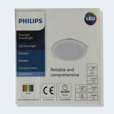 Đèn Downlight tròn DN027B G2 LED6 D90 RD 90mm 7W Philips
