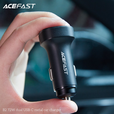  Sạc ô tô Acefast 72W 2 cổng USB-C - B2 Hàng chính hãng Acefast