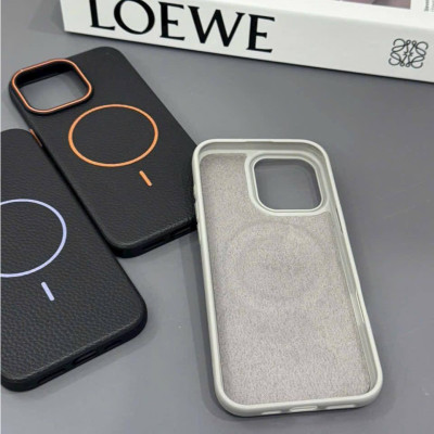 Ốp Lưng Da Cho iPhone 16 Pro Max hiệu Likgus Beaty Viền Dẻo Chống Sốc Hỗ Trợ Sạc Không Dây Magnetic - Hàng chính hãng