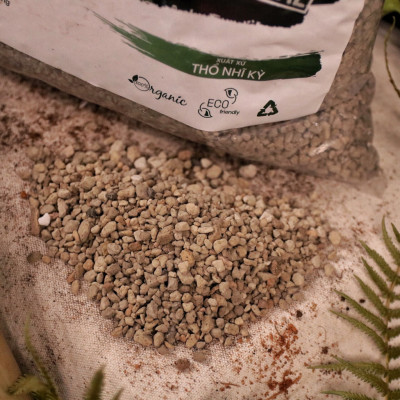 Đá bọt pumice, trộn giá thể trồng hoa hồng, cây kiểng, trồng xương rồng, sen đá, túi 5 lít