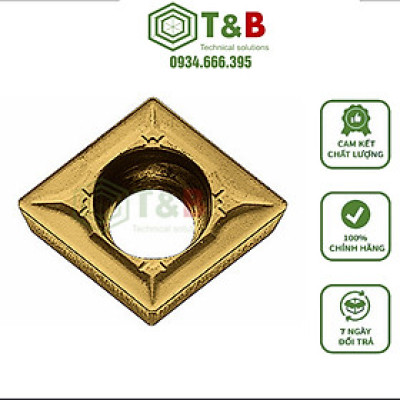 Mảnh Dao Tiện Lỗ Phủ PVD Kyocera Model CCMT060204GK PR1535 Phụ Kiện Gia Công