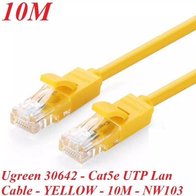 Ugreen UG30642NW103TK 10M màu Vàng Cáp mạng LAN CAT5E UPT - HÀNG CHÍNH HÃNG