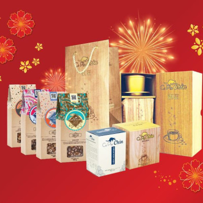 Combo: cà phê chồn phin giấy (10 gói x 15g)+ bột kem pha cà phê 170g