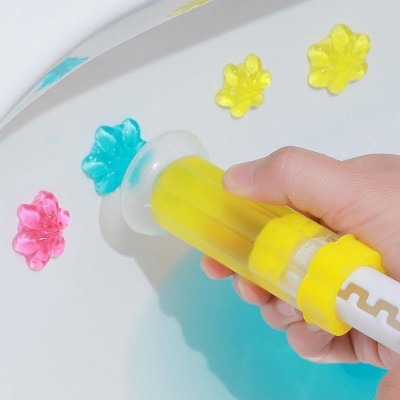 Combo 5 ống  Gel thơm khử bồn cầu   hình bông hoa  ,giúp khử mùi , khử trùng , vệ sinh diệt khuẩn  bảo vệ bồn cầu luôn sạch và thơm 