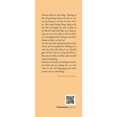 Sách - Không Ai Là Một Hòn Đảo - Thomas Merton - Phanbook
