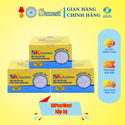 SKHPearlNest Khánh Hòa Đặc sản yến sào tinh chế hộp 5g