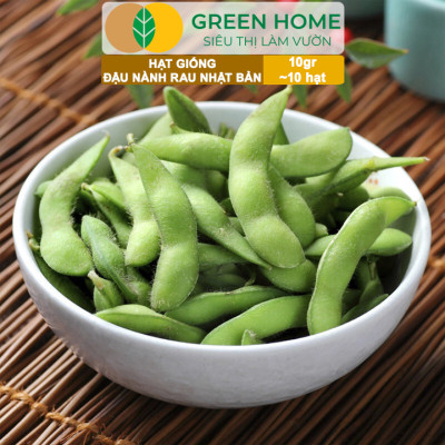 Hạt Giống Đậu Nành Rau Nhật Bản Greenhome, Gói 10GR~10 hạt, Dễ Trồng Quanh Năm, Nảy Mầm Cao T36