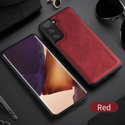 Ốp lưng da cho Samsung Galaxy S22, S22 Plus, S22 Ultra hãng X-level cao cấp viền mềm chống sốc - Hàng chính hãng