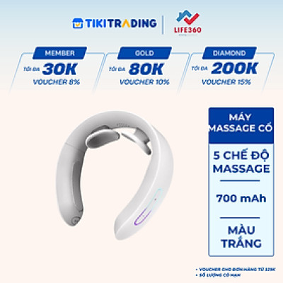 Máy Massage Cổ Thông Minh Life360 MSC-AL22, Giảm Nhanh Cơn Đau, Quà Tặng Ý Nghĩa - Hàng Chính Hãng