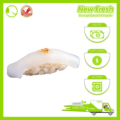 Mực Nang Cắt Sashimi - Khay 200Gr