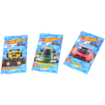 Gói Thẻ Hình Hot Wheels - Panini (6 Card Ngẫu Nhiên/Túi)