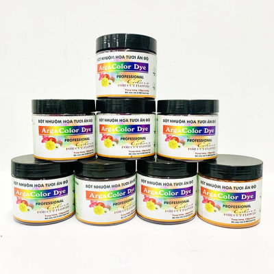 Thuốc Bột Nhuộm Hoa Tươi màu thực phẩm Ấn Độ (Combo 3 hộp tùy màu) giúp đổi màu hoa cắt cành (1 hủ pha 12L nước màu)