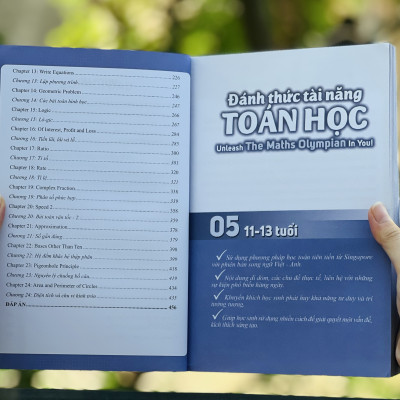 Combo sách Đánh thức tài năng toán học 5 và 50 thủ thuật toán ( 2 cuốn ), sách kiến thức toán học lớp 5 lớp 6 - Hiệu sách Genbooks
