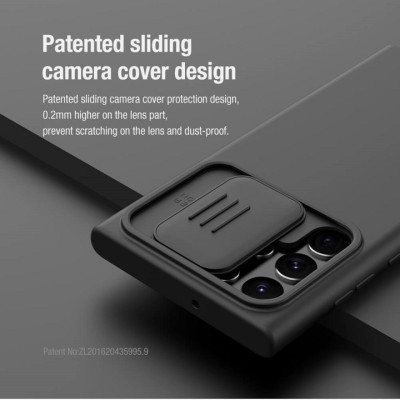 Ốp lưng dành cho Samsung S22 Ultra Camshield Silky chống sốc Nillkin - Hàng nhập khẩu