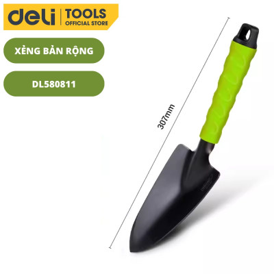 Bộ Dụng Cụ Làm Vườn Deli 4 Chi Tiết Tiện Dụng - Xẻng, Quốc, Cào Đa Năng - Chất Liệu Cao Cấp, Chắc Chắn, An Toàn DL580804