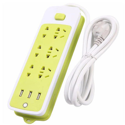 Ổ Cắm Điện Đa Năng Chống Giật Có 3 Cổng USB, Sạc Trực Tiếp, Tiết Kiệm Điện – Bộ Ổ Cắm Điện Xanh Lá Cao Cấp Chính Hãng