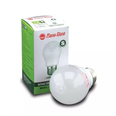 Bóng Đèn LED Bulb Tròn Rạng Đông 5W, Chip LED Sam Sung, Ánh Sáng Trắng Vàng - Hàng chính hãng
