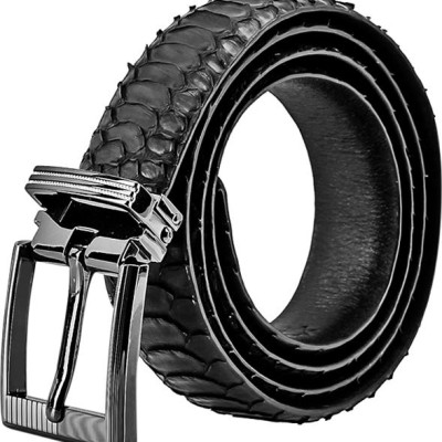 Thắt Lưng Nam Da Trăn VIP Đầu Kim Huy Hoàng HT4327 - Đen