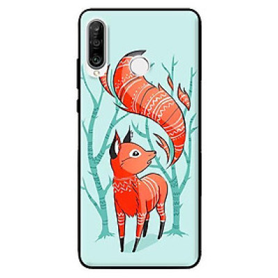 Ốp lưng in cho Huawei P30 Lite Cáo - Hàng chính hãng