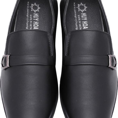 Giày Tây Nam Huy Hoàng HT7163 - Đen