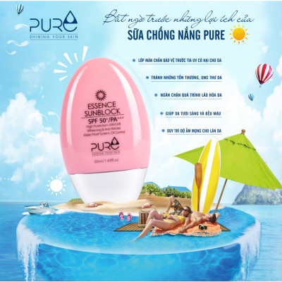 Sữa Chống Nắng Pure Sunblock Essence Phù Hợp Với Mọi Loại Da