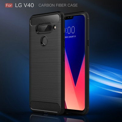 Ốp lưng chống sốc cho LG V40 hiệu Likgus (chuẩn quân đội, chống va đập, chống vân tay) - Hàng nhập khẩu