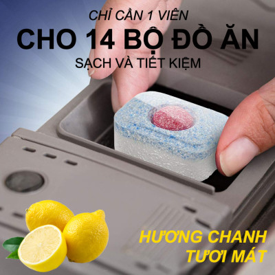 Viên rửa bát Finish All in 1 Max Túi 80 viên (tặng thêm 100 gam muối)