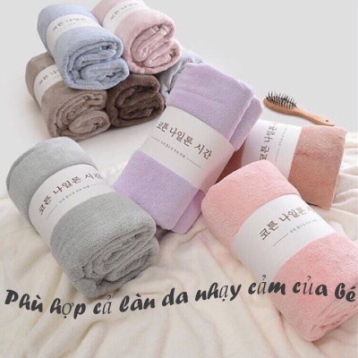 Đồ dùng  nhà tắm - Khăn Tắm Lông Cừu Hàn Quốc Siêu Mềm Mịn – Thấm Hút Tốt, Êm Ái Cho Da