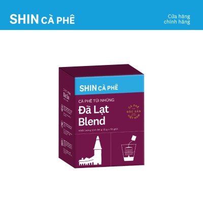 Cà phê Đà Lạt Blend - SHIN Cà Phê - Túi Nhúng tiện lợi - Hộp 10 gói