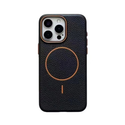 Ốp Lưng Da Cho iPhone 16 Pro Max hiệu Likgus Beaty Viền Dẻo Chống Sốc Hỗ Trợ Sạc Không Dây Magnetic - Hàng chính hãng