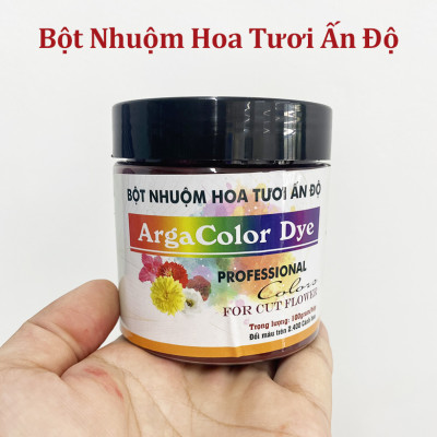 Thuốc Bột Nhuộm Hoa Tươi màu thực phẩm Ấn Độ (Combo 3 hộp tùy màu) giúp đổi màu hoa cắt cành (1 hủ pha 12L nước màu)