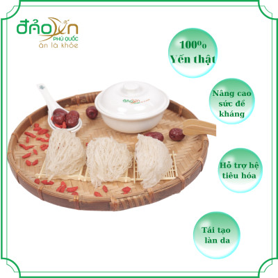 Yến sào Đảo Yến Phú Quốc - Tổ yến Trắng tinh chế nguyên sợi/ sạch lông - Tốt cho bà bầu và bé, tăng cường sức đề, kháng hệ miễn dịch cho bé - Cung cấp acid amin, protein và khoáng chất, dưỡng chất cần thiết cho mẹ