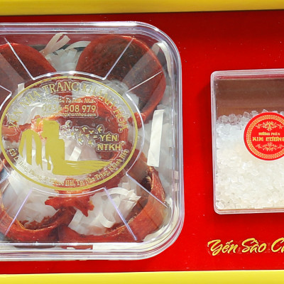 Hộp Quà Tổ Yến Sào Yến Huyết Thô Nguyên Tổ 50g Yến Nha Trang Khánh Hòa