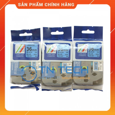 Nhãn In Tz2-561 - Đen nền dương 36mm x 8m - Dùng cho máy in BROTHER - AIMO - PUTY [Hàng Nhập Khẩu]