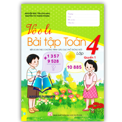 Sách - Combo Vở Ô Li Bài Tập Toán 4 - tập 1 + 2 (Biên Soạn theo CT GDPT mới)