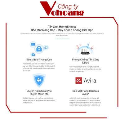 Bộ Phát Wifi TP-Link Archer AX73 Băng Tần Kép AX5400 Wifi 6 - Hàng Chính Hãng