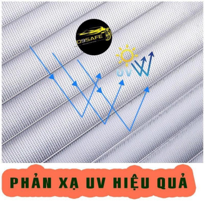 Bạt tráng bạc 3 lớp che nắng kính lái ô tô, xe hơi