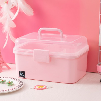 Tủ Đựng Thuốc / Hộp đựng thuốc gia đình có quai xách - Hộp đựng đồ Mỹ Phẩm Đi Làm Móng Làm Nails